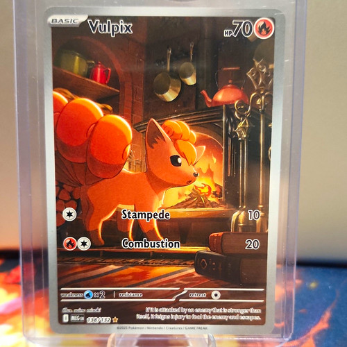 2025 Pokémon TCG Vulpix - Mega Evolution 138/132 Illustration Rare Holo NM