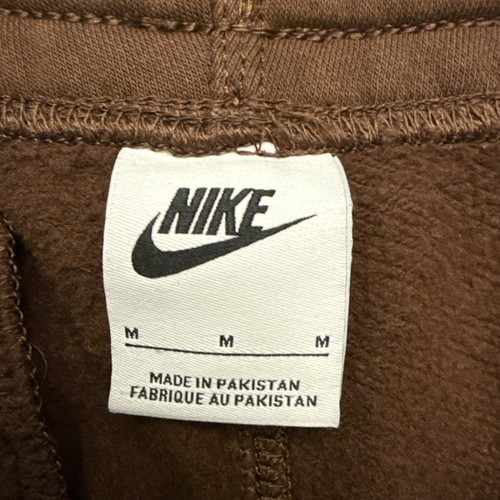 Nike Sportswear Sweatpants Brown Mens Medium Swoosh Joggers Ankle Cuff White Tag - Picture 6 of 12