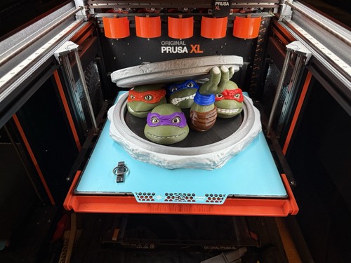 TMNT Miniatura NYC Fogna Pozzetto Copertura Prop Leo Michael Donatello Raphael XL 14" - Foto 7 di 8