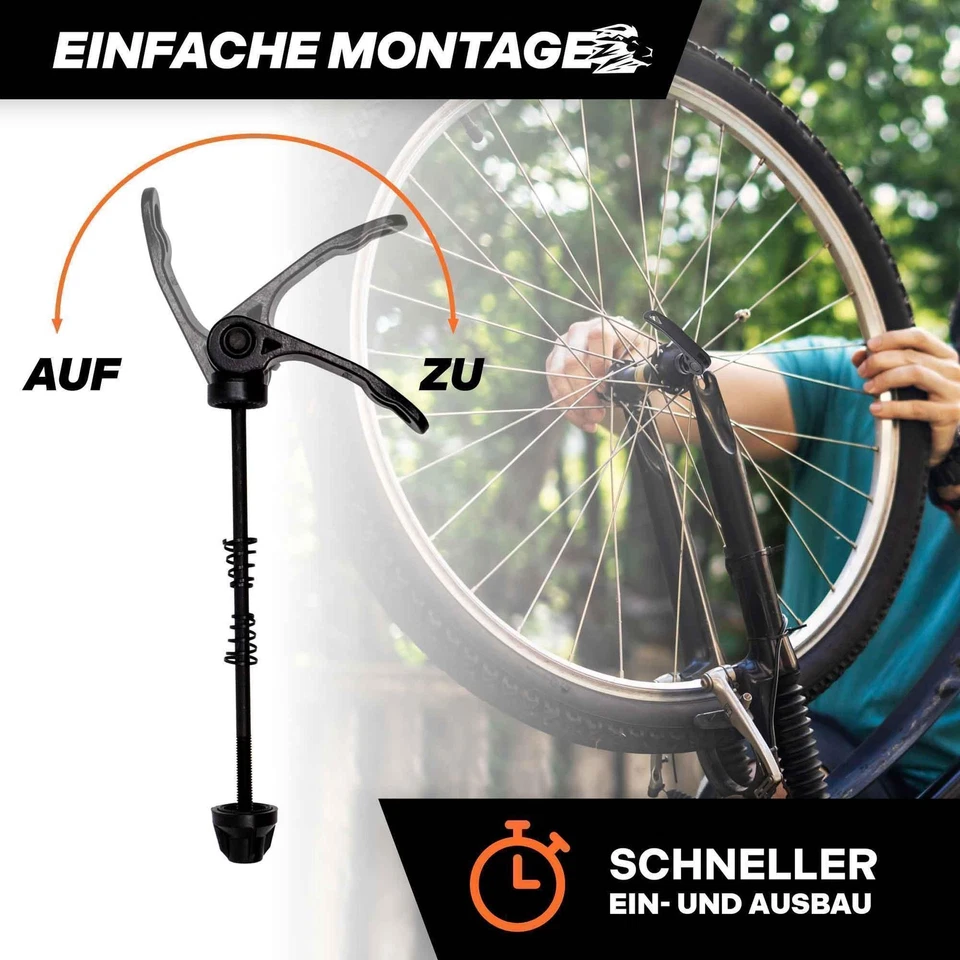 LOEVELOSI Alu Fahrradachse Schnellspanner / Schnellverschluss Steckachse - Bild 3 von 4