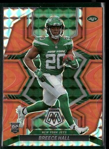Rookie 2022 Panini Mosaic #307 Breece Hall Mosaic Reactive Orange