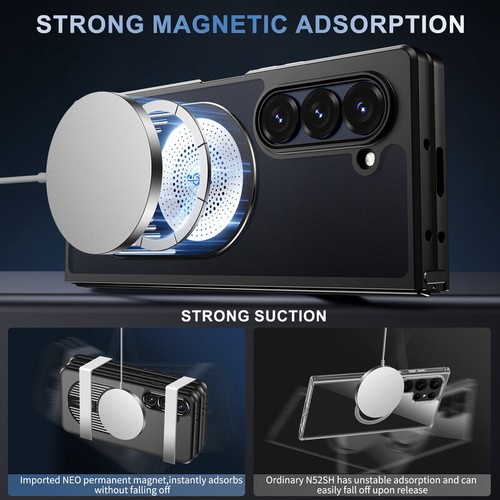 Für Samsung Galaxy Z Fold6 Z Fold5 Magnet Stoßfest Ring Ständer Hülle Cover - Bild 2 von 16
