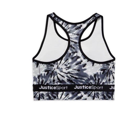 Justice Girls Seamless Longline Bra-2Pk -Black-28-NWT-205286 - Picture 3 of 9