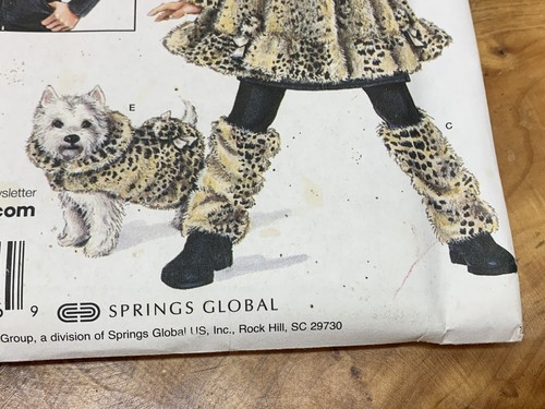 Daisy Kingdom Simplicity 3940 Mädchen Mantel Mütze Stulpen Mamas Cape Hundemantel - Bild 4 von 8