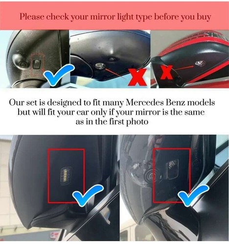 2x LED Spiegel Beleuchtung AMG Logo Projektor Mercedes W247 W205 W213 - Bild 9 von 10