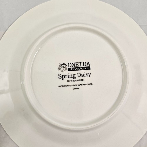 Oneida Spring Daisy Majesticware 6,5" Keramik Dessert Brot Teller - 4er Set - Bild 12 von 16