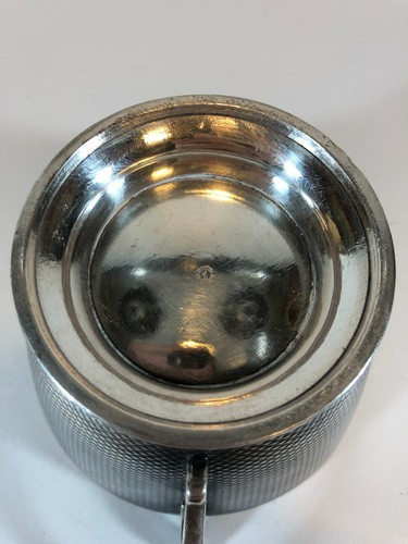 Antique Berndorf Alpacca Silber guilloche style silver cup and saucer c.1880 - Picture 5 of 12