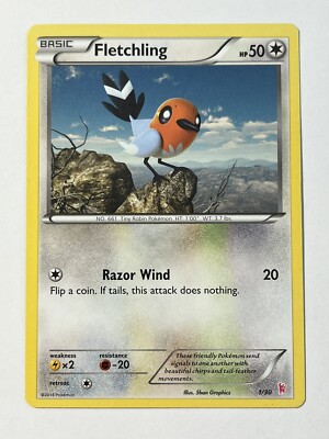 Pokemon TCG Fletchling (1/30) XY Trainer Kit Sylveon LP