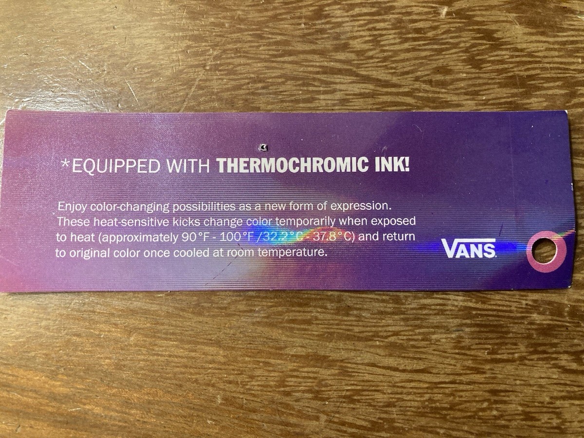 Vans Slip On Thermochrome Checkerboard Raised Silicone Check Color Changing