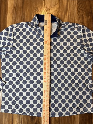 Maglia San Soleil Blu Mazze da Golf 1/4 Zip Grande Pullover UPF 50+ Cooling Golg - Foto 6 di 8