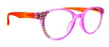 Rio, Bling Women Reading Glasses W  Fuchsia, L. Colorado Genuine European Cr
