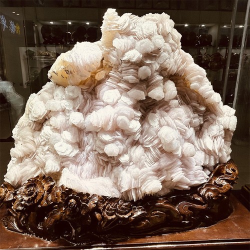 108LB Top Natural pink Calcite Quartz Crystal Cluster Mineral Specimen Reiki - Picture 2 of 19