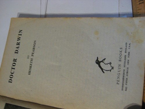 Vintage Penguin Books PB 446 Doctor Darwin Hesketh Pearson 1st Pr. 1943 - Bild 6 von 10
