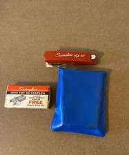 Vintage Swingline Tot Stapler & Staples Set In Case- USA