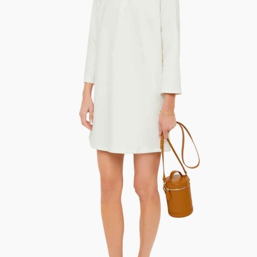 Tuckernuck White Stretch Crepe Avery Dress size Small - Picture 1 of 6