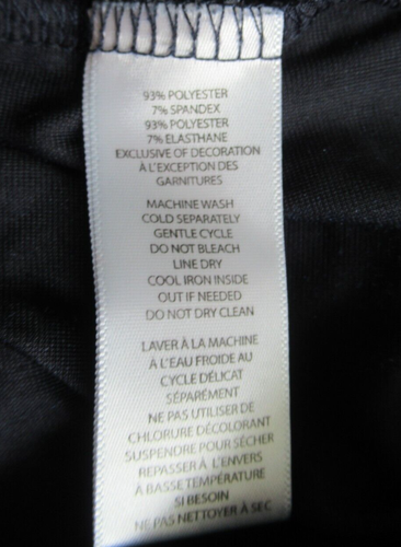 BeachLunchLounge Velvet Shirt Short Sleeve, Ribbon Closure, Size M Navy Blue - Picture 11 of 11