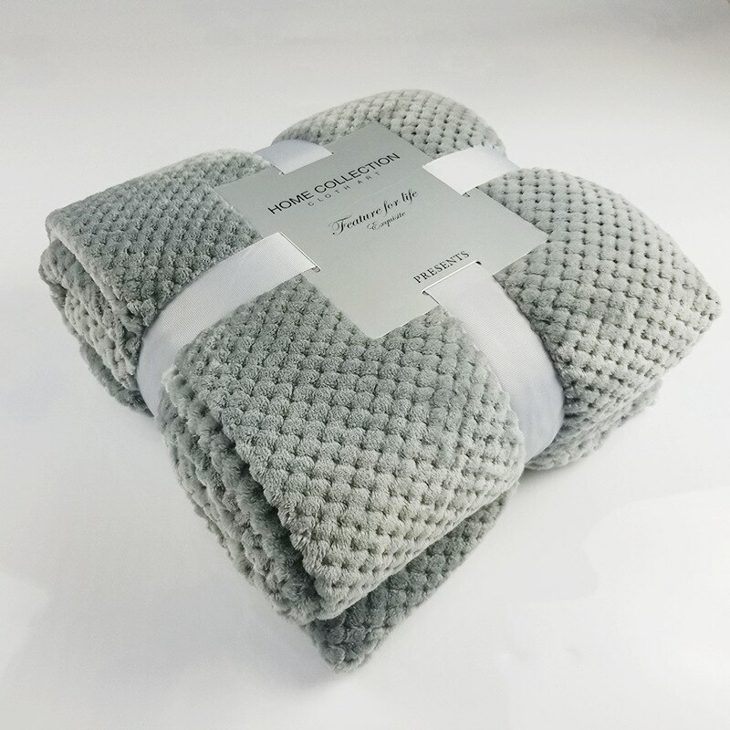 Flannel Sofa Office Blanket Towel Travel Fleece Portable Travel Cover Blanket Kupowanie bomb, najnowsza praca