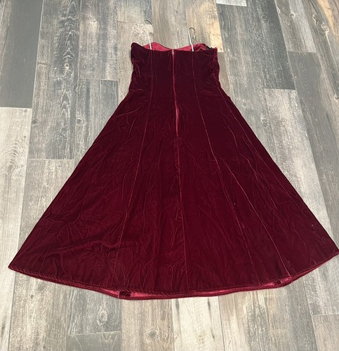 Act One Women Velvet Rhinestone Party Cocktail Formal Dress Act 1 Sz 7/8 VTG - Picture 12 of 12