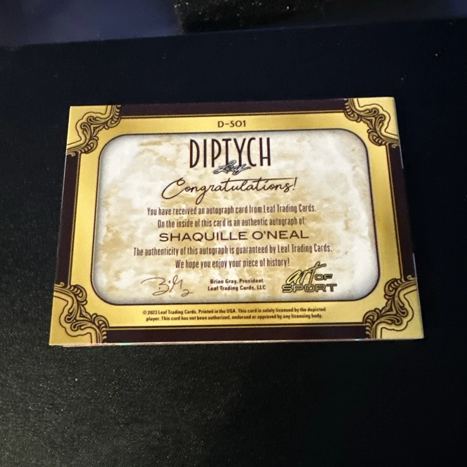 Hoja Art Of Sport 2023 - Shaquille O’Neal - Díptico - Folleto automático - ¡Bonito!! Foto 2 de 4