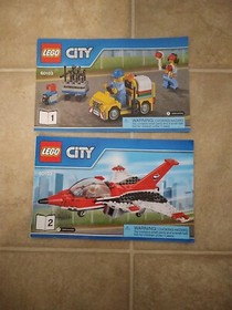 Lego City Airport Air Show 60103 100% Complete All 6 Mini-figs & 5 Manuals EUC
