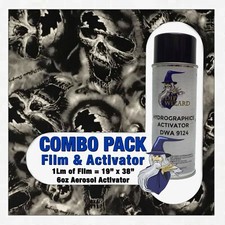 hydrographic film / activator Vampire Skulls hydro dip dipping wizard