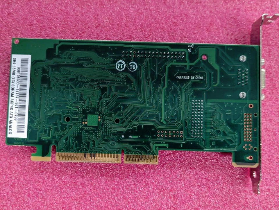 Number Nine SR9 00-338106-300 Rev 01 Savage 4 AGP 16MB SGRAM VGA DVI - NEW - Image 2 of 4