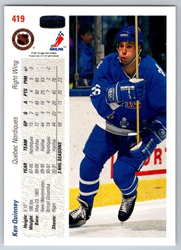 1991-92 Upper Deck Hockey #251-500 PICK FROM LIST - Picture 339 of 501