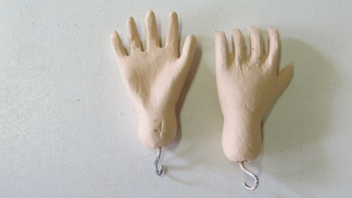 Mani per Bambola Antiche " SFBJ " Taglia " 7 " Antica Doll Mani