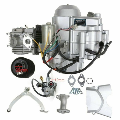 125cc Semi Auto Engine Motor for ATV Quad Taotao Coolster Kazuma 70 110cc 140cc - Foto 4 di 10