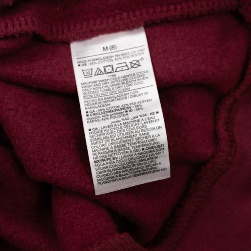 Old Navy Kids' Unisex Zip Hoodie Jacket • maroon • M/8 (NEW WITH TAGS) - Picture 4 of 7
