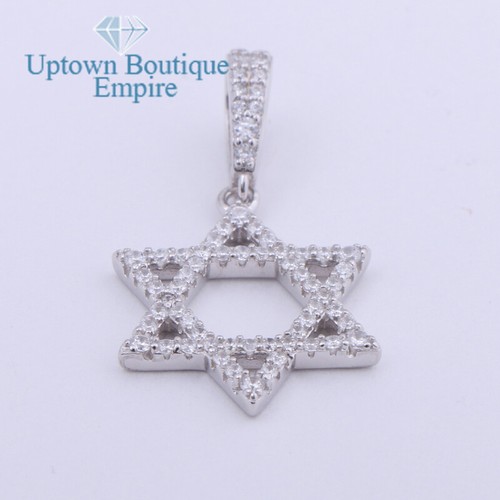 Hexagramm Davidstern Herren Damen 925 Sterling Silber Anhänger Charm*AE - Bild 7 von 8