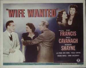 Wife Wanted Lobby Title Card 1946 Monogram Pictures Ebay