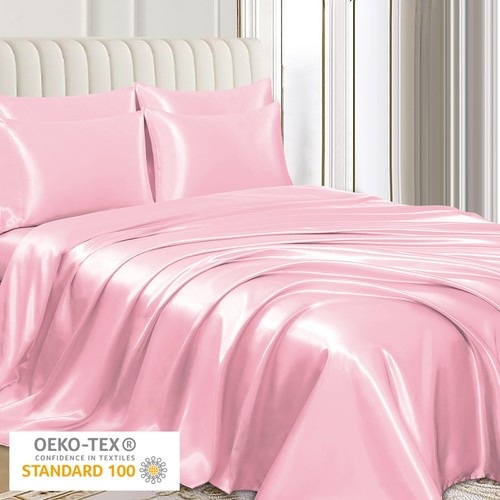 4er Pack Premium Zen Satin Seide Kissenbezüge für Haar & Haut Luxus Kissenbezüge - Bild 33 von 160