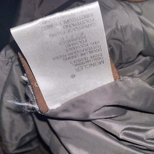 Moncler Down Jacket Women Size 2 medium Brown Puffer Pre Own - Picture 16 of 19