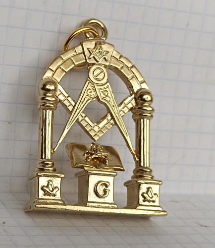 Freimaurer Altar Schmuck Messing Anhänger- - Bild 4 von 13