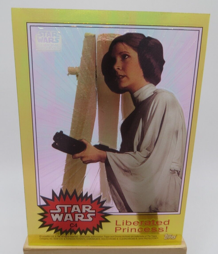 1999 Topps Chrome Archives Clearzone Insert Card STAR WARS C4 Princess Leia - Picture 1 of 2