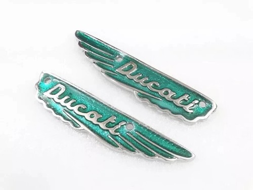 Ducati Scrambler Petrol Gas Fuel Tank Badge Motiv Emblem Set Alloy |Fit For - Picture 3 of 7