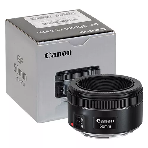 Canon EF 50mm f/1.8 STM Lens in ORIGINAL RETAIL BOX 718174984698