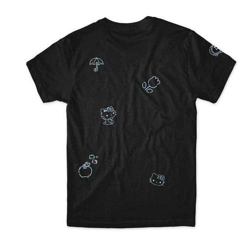 Girl Skateboards Hello Kitty 50th Anniversary Allover Tee Black Purple or White - Picture 9 of 13