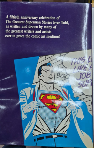 SUPERMAN BOOK FIFTIETH ANNIVERSARY - Picture 2 of 3