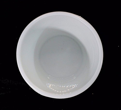 Tarro boticario de vidrio de ágata Akro de 6,5" de alto con tapa. Embossed J. V. Co. Inc. - Imagen 6 de 12