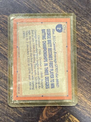 1991 Topps - Record Breaker #2 George Brett - Picture 10 of 24