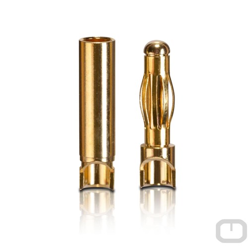 Goldkontakt Verbinder L-Form Stecker Buchse 4.0 mm 10 Paar partCore - Picture 2 of 3