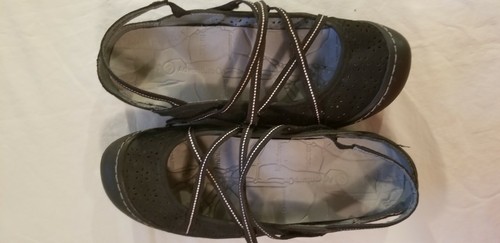 J-41 Sandals Women's 8.5M Midnight Blue Slingback Crisscross Strappy Cutout EUC - Picture 4 of 12