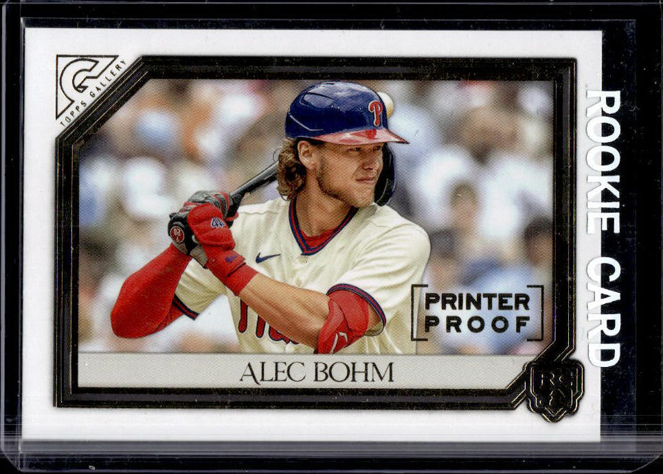2021 Topps Gallery Alec Bohm Printer Proof Rookie RC #122 Phillies