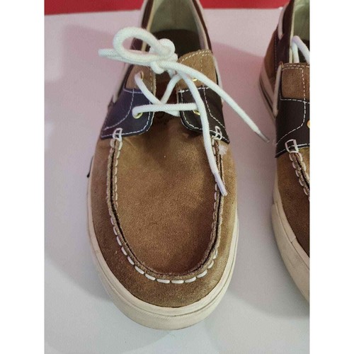 ORIGINAL PENGUIN FLY OCEAN MENS BOAT SHOE Brown Canvas Mens Size 11 - Picture 3 of 12