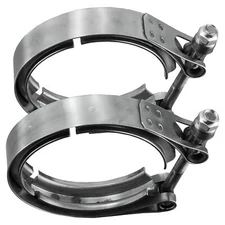 2 Pcs 3" Inch V Band Clamp for Flange Kit Stainless Steel No flanges 3".