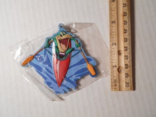 Michigan J Frog in Row boat Keychain Vintage 1999 WB Looney Tunes - Picture 4 of 4