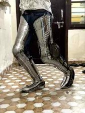 Medieval Steel Full Leg Armor Knight Costume Larp Armor Reenactment Cosplay Hal