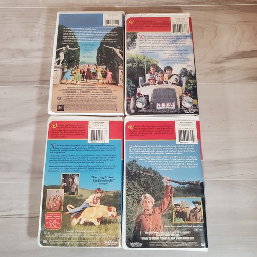 Walt Disney Filmsammlung Set VHS Videobänder zottig Hund davy Crockett Schreier - Bild 2 von 10